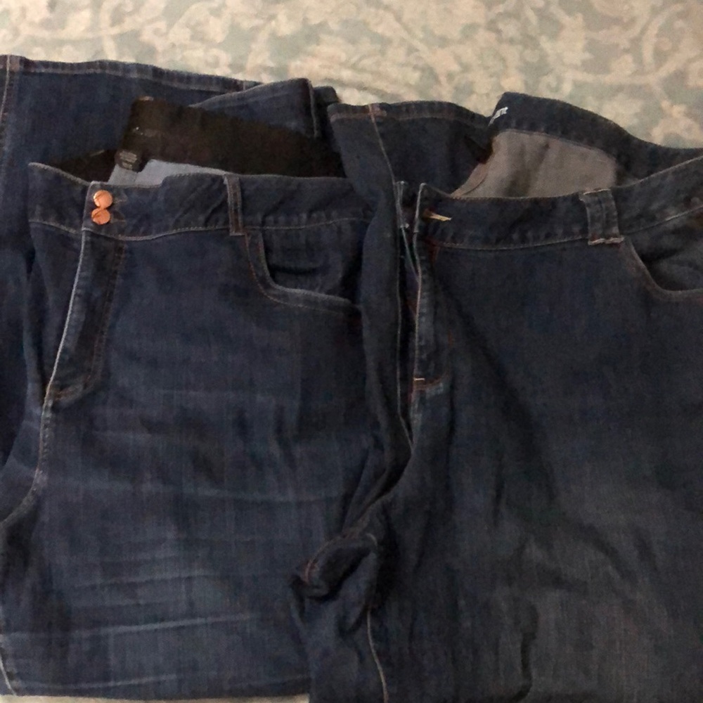 Lane Bryant lot of 2 jeans plus size 28 petite/short